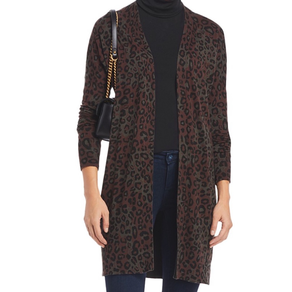 Sanctuary Animal Print Open Cardigan -